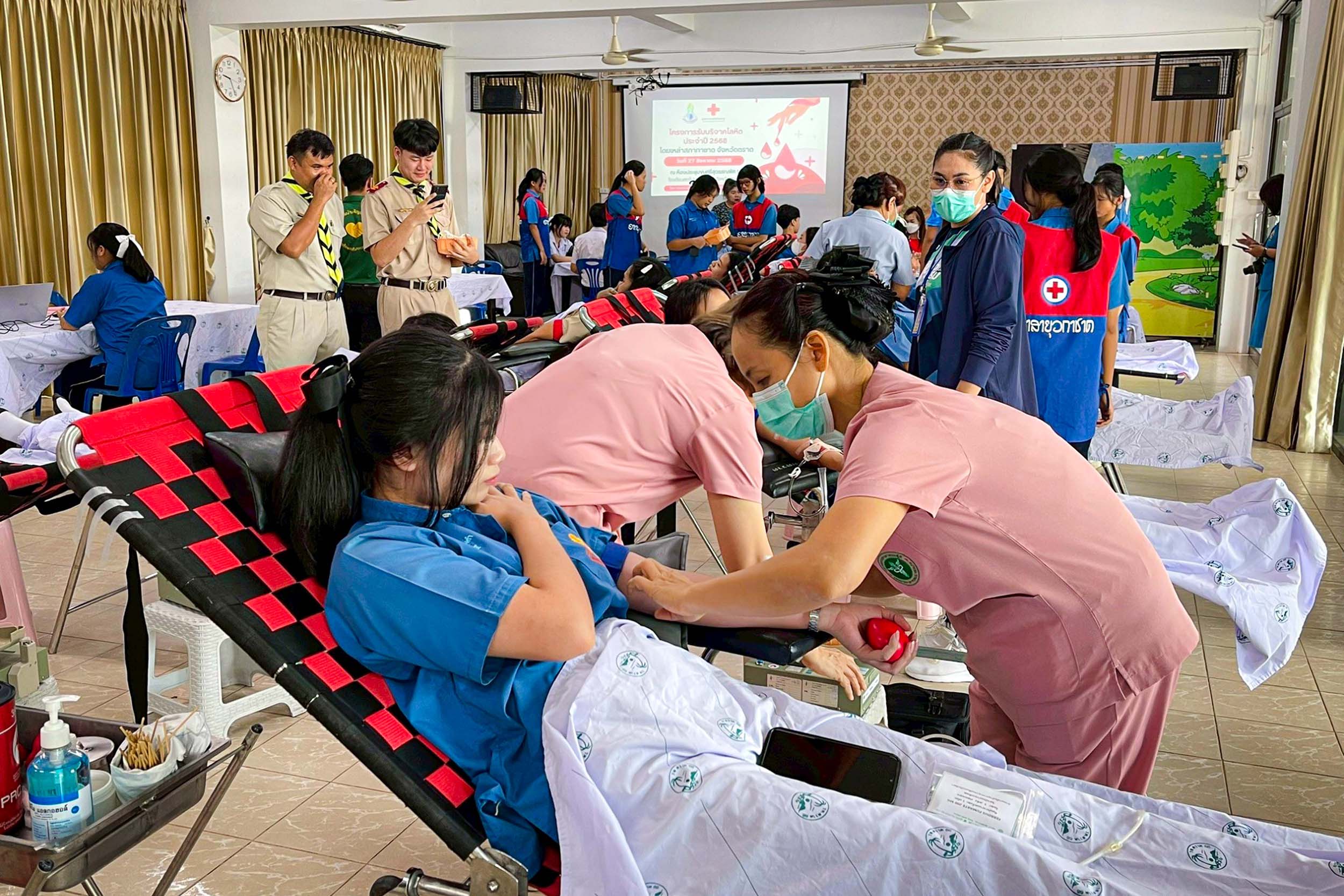 เหล่ากาชาดจังหวัดตราด กำหนดจัดกิจกรรมออกรับบริจาคโลหิตในพื้นที่ต่าง ๆ  ในเดือนกันยายน 2569  