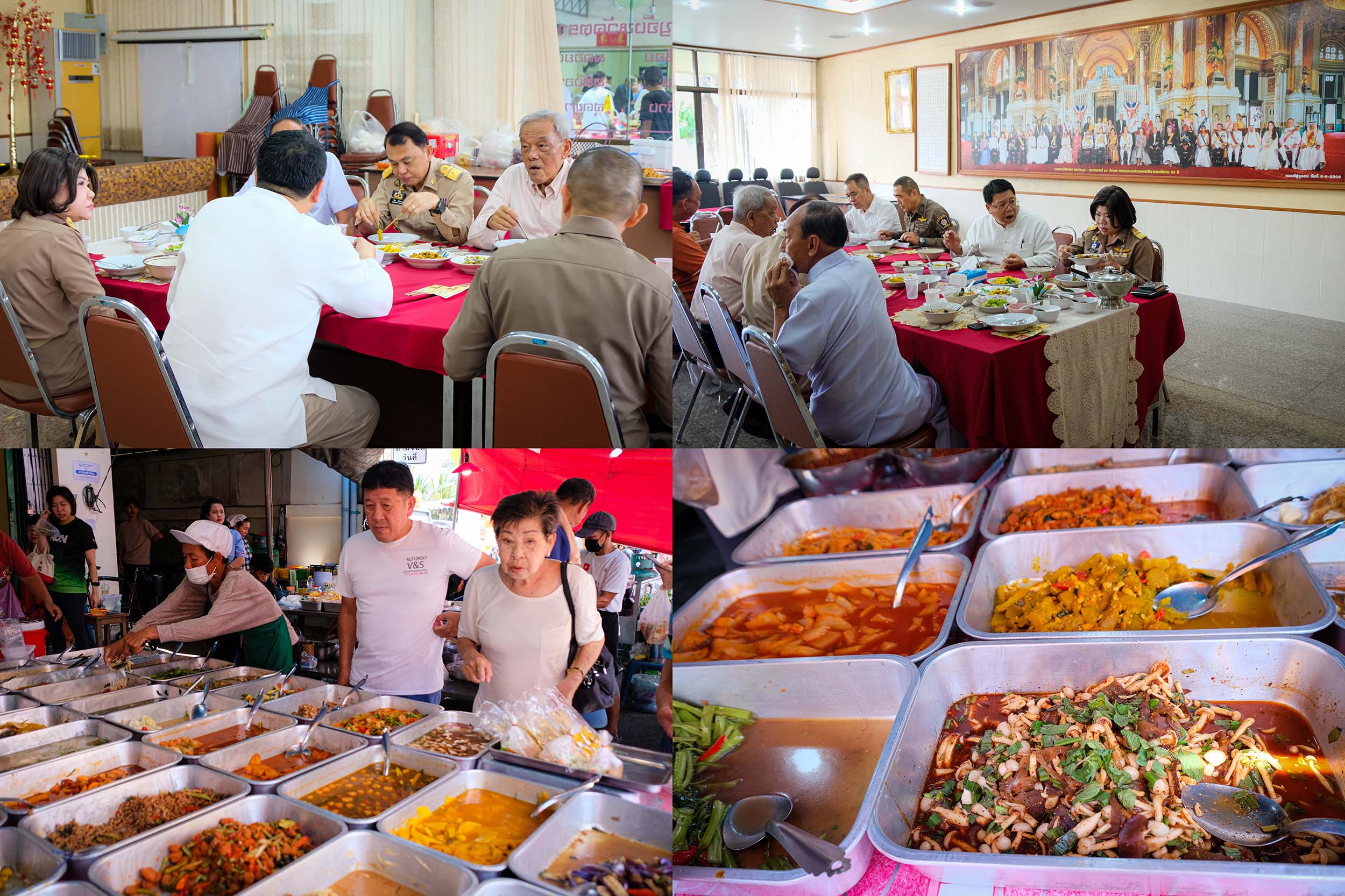 ผู้ว่าฯตราด นำส่วนราชการร่วมรับประทานอาหารเจ เนื่องในเทศกาลถือศีลกินเจ  ขณะที่ข้าวแกงบุฟเฟต์เจ อิ่มละ 50 ได้รับความนิยมจากประชาชน