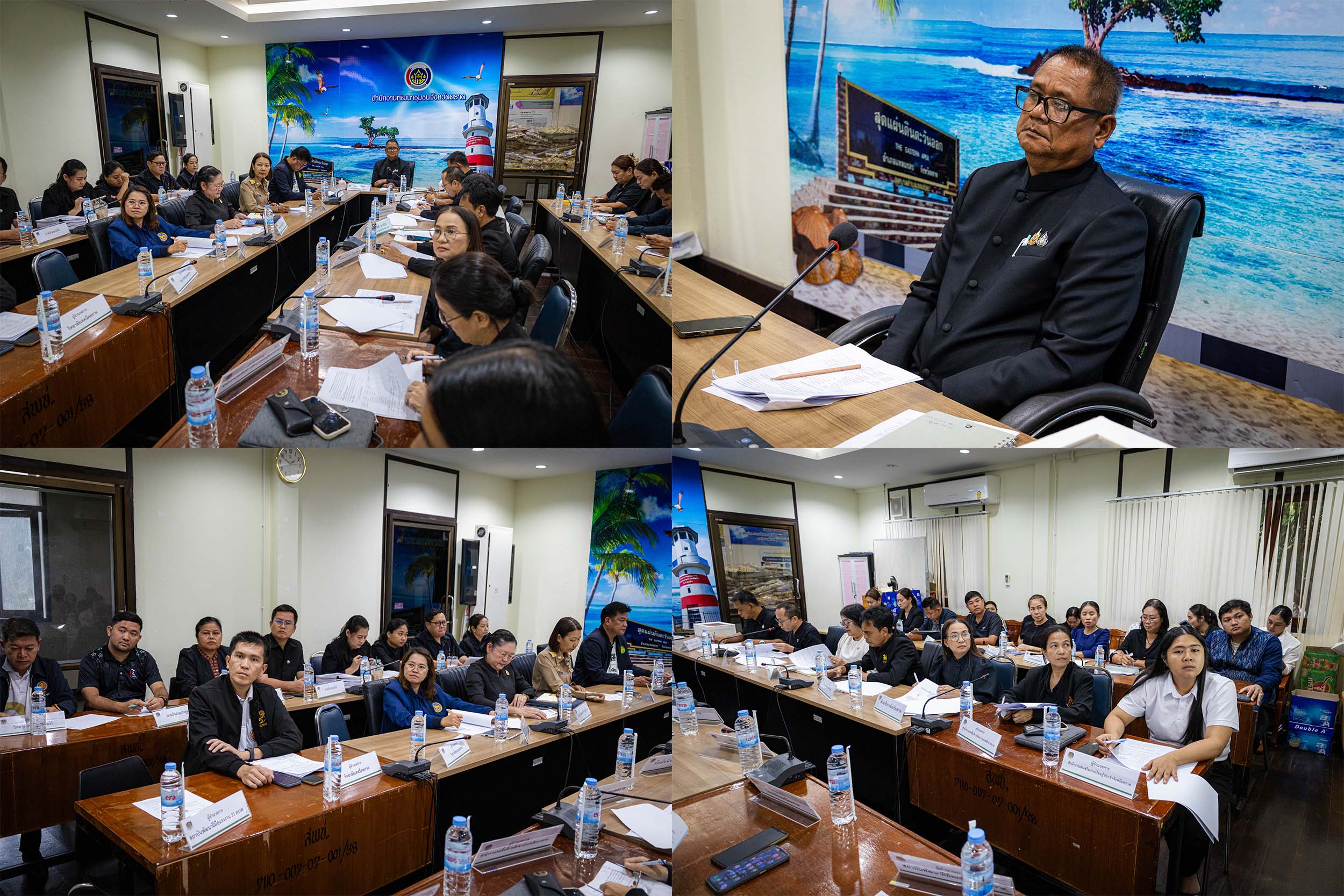 สำนักงานพัฒนาชุมชนจังหวัดตราด จัดประชุมคณะอนุกรรมการประดิษฐ์ดอกไม้จันทน์ จังหวัดตราด  
